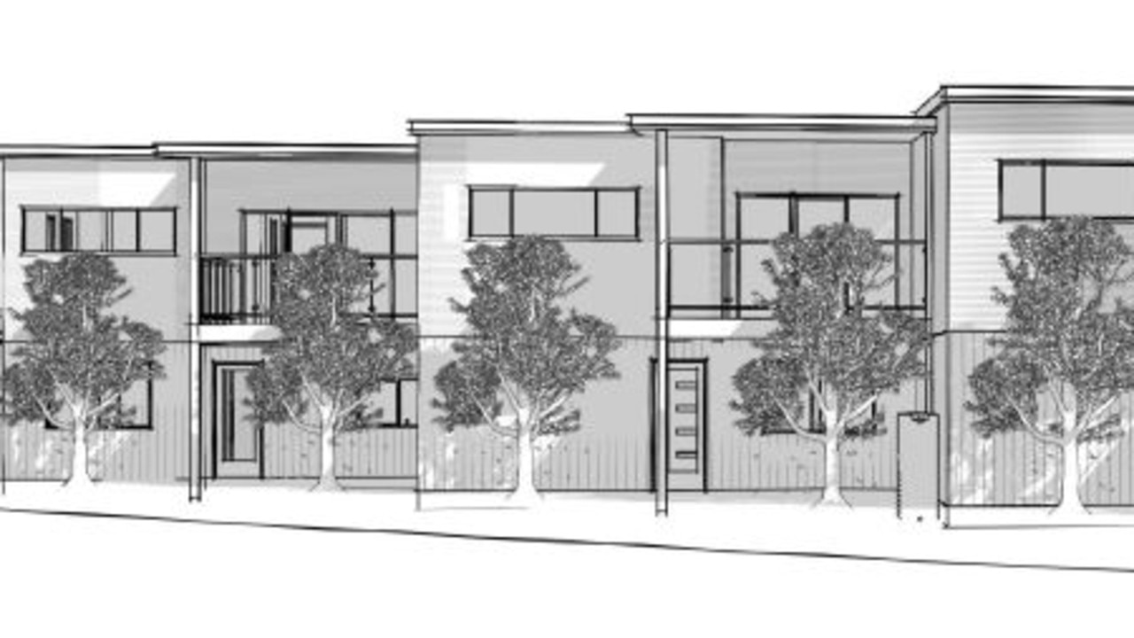 Artist impression of the proposed units.