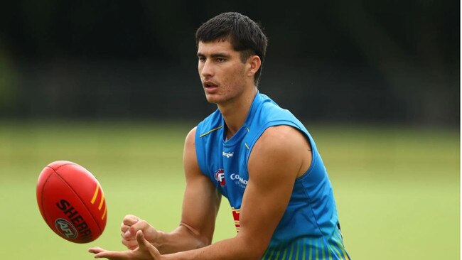 Suns youngster Rhys Nicholls has been suspended and fined for betting on matches (Image: goldcoastfc.com.au)