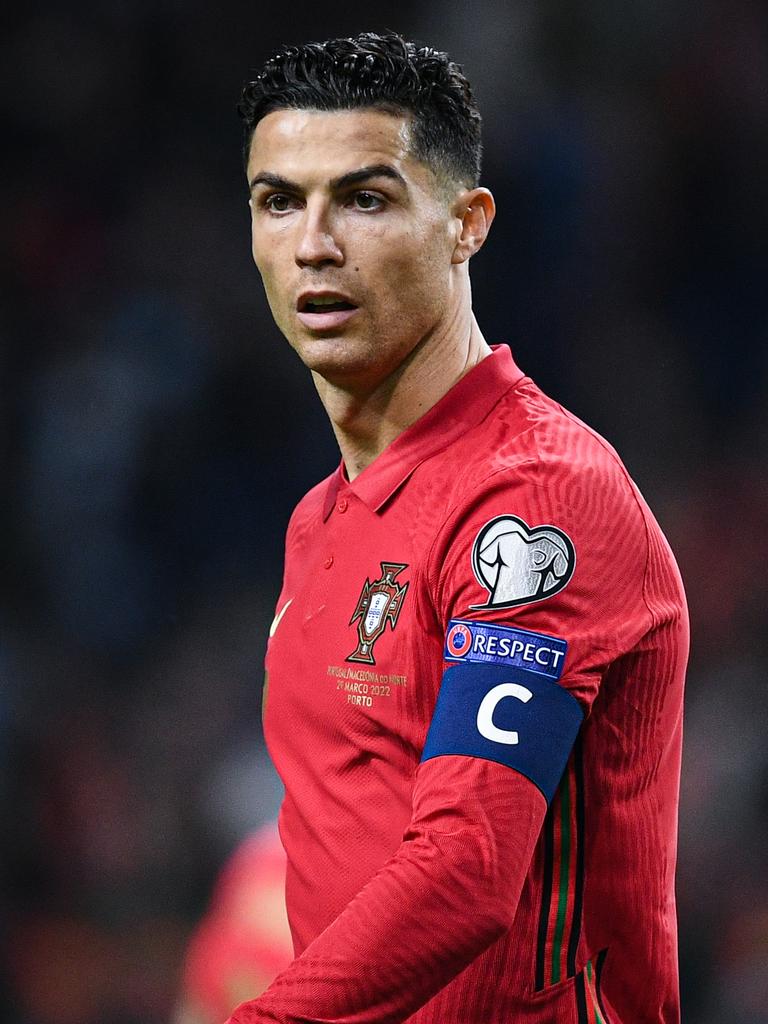 Cristiano Ronaldo didn’t seem too fazed. (Photo by Octavio Passos/Getty Images)