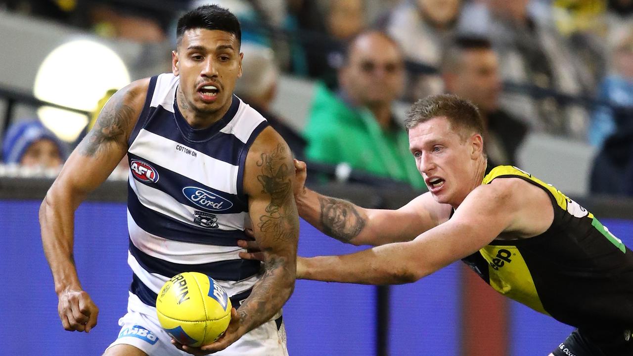 Geelong star Tim Kelly will have the season to decide if he wants to stay a Cat or go home to WA. Picture: Getty Images