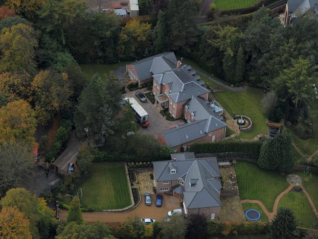 Wayne Rooneys house in Prestbury, Cheshire.