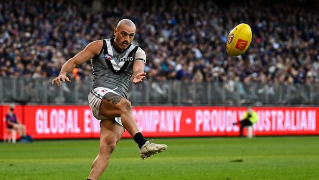 Sam Powell-Pepper has been inaccurate late in games. Picture: Daniel Carson/AFL Photos via Getty Images