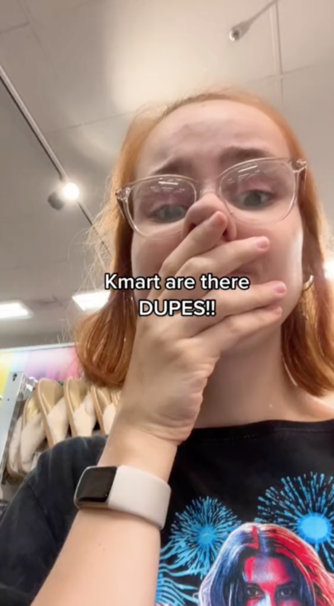 A pair of $25 sneakers at Kmart have whipped shoppers into a frenzy. Picture: TikTok