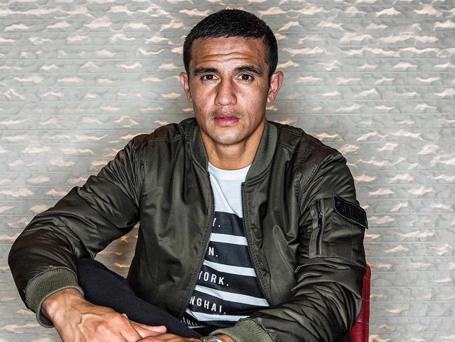 Tim Cahill, pictured in Melbourne for the Sunday Herald Sun. Picture: Mark Stewart