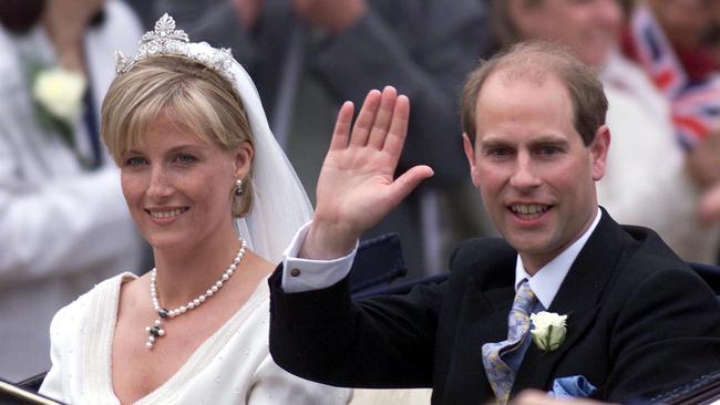 The Earl and Countess of Wessex opted for their children not to have royal titles. Picture: AFP/Alistair Grant