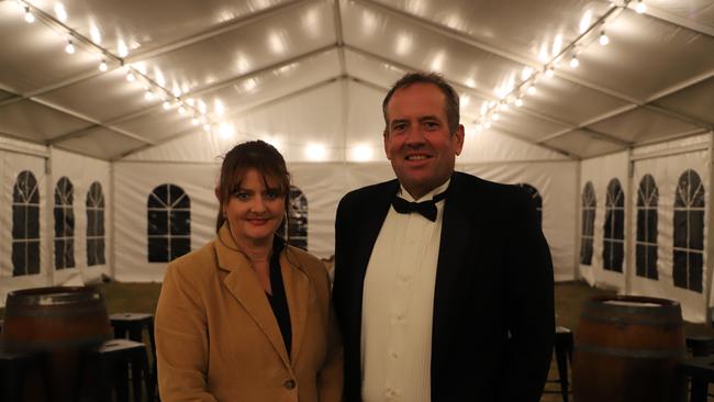 Terri Gilbert and Southern Downs councillor Andrew Gale.