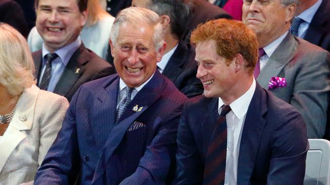 Prince Harry pictured with Charles at the Opening Ceremony of the Invictus Games back in 2014. Picture: Max Mumby/Indigo/Getty Images