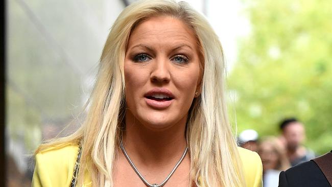 Brynne Edelsten at the Melbourne Magistrates court . Picture: Nicole Garmston