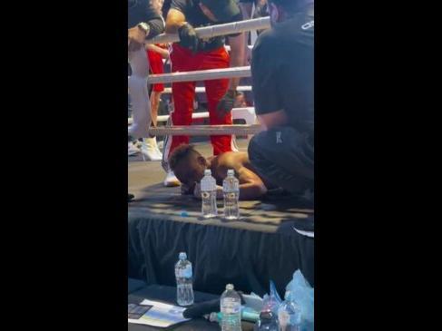 CONTENT WARNING: Shocking scenes as boxer collapses after fight in Sydney