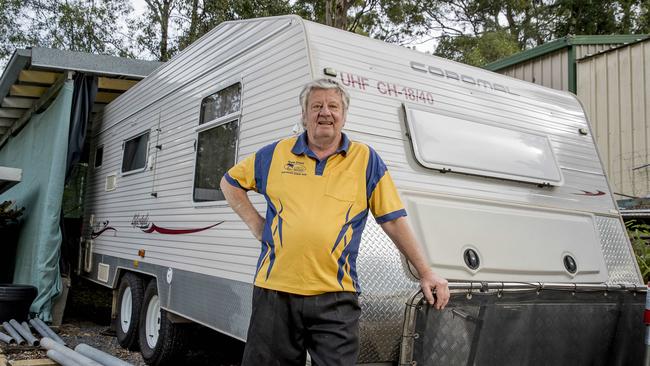 Gold Coast Caravan Club secretary John Macnamara. Picture: Jerad Williams