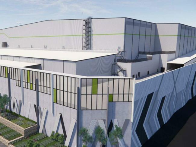 Artist impressions of the proposed Woolworths distribution centre in Wetherill Park