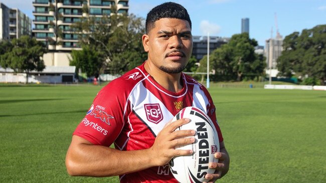 The face of a leader - Redcliffe Dolphins' Tauaalo Vaipulu. Image courtesy of the QRL.