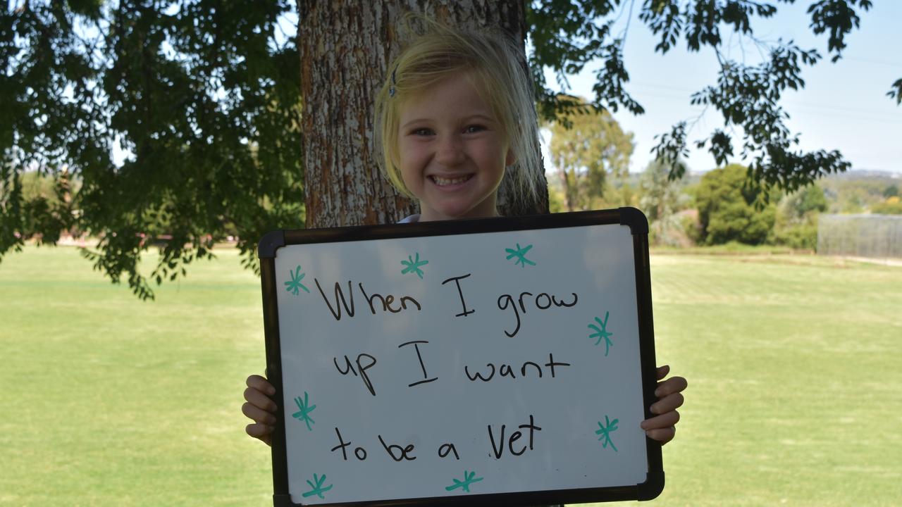 My First Year - Lutheran School Wagga Wagga students say what they would like to be when they grow up. Picture: Sam Turner