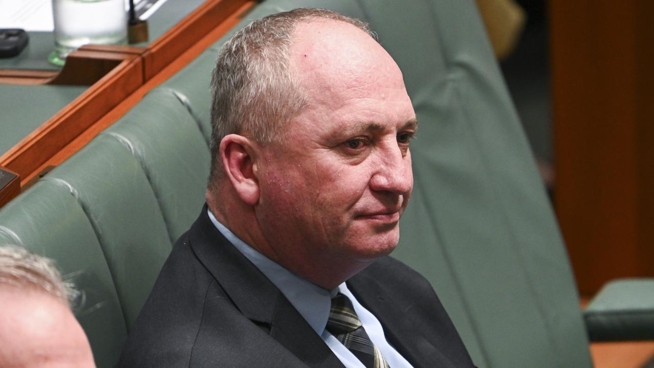 Barnaby Joyce said the commonwealth government could override the states in order to install nuclear reactors, claiming it was in Australia’s ‘national interest’. Picture: NewsWire/ Martin Ollman