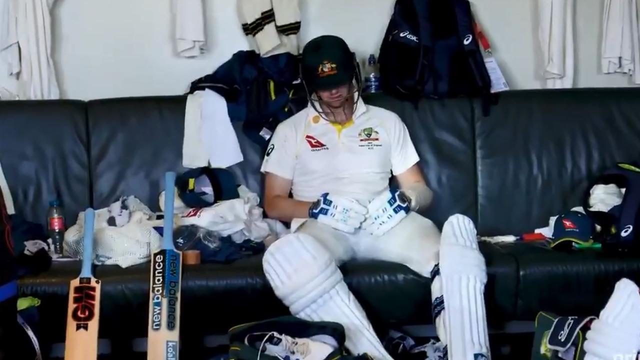 Steve Smith’s reaction to being dismissed at Lord’s during the Ashes.