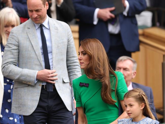 William, Kate and Charlotte. Picture: Julian Finney/Getty Images