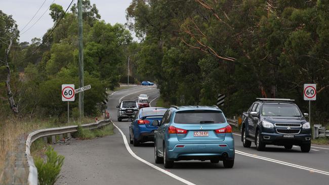 Speed limits on parts of Heathcote Rd near the site of a fatal accident in Voyager Point in 2017 were reduced. (AAP IMAGE / Robert Pozo).