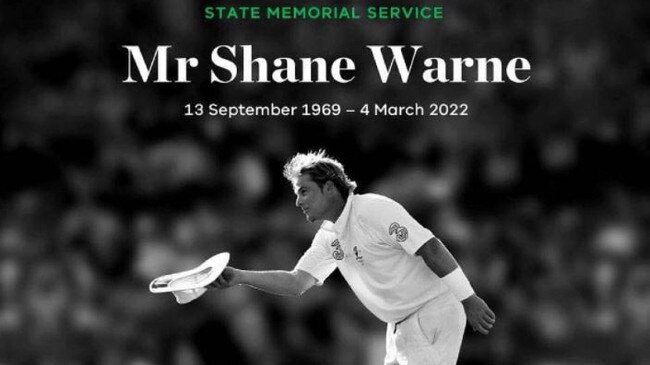 Warne will be farewelled at the MCG