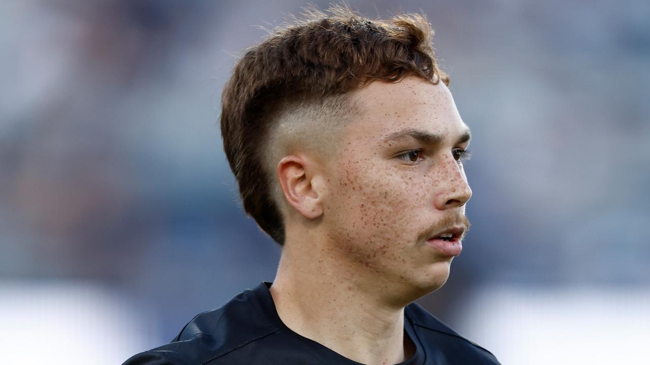 St Kilda forward Lance Collard has been suspended after he directed homophobic slurs at opponents during a VFL game for Sandringham last weekend. Picture: Michael Willson / Getty Images