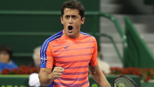 Nicolas Almagro in action during the 2017 season. Picture: AFP Photo