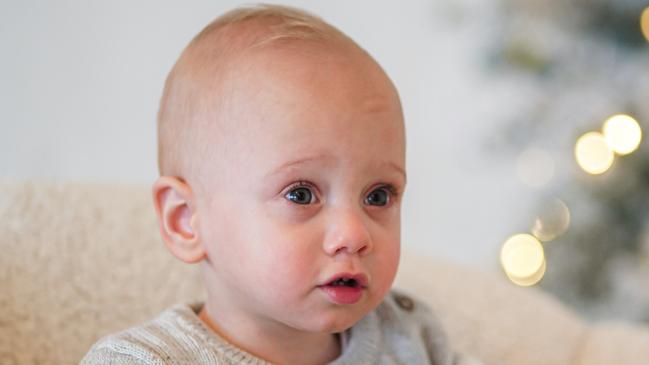 After being born prematurely last year, little William Foon is continuing to defy the odds and is now thriving at 17 months despite a challenging start to his life. Picture: Rosella Pike