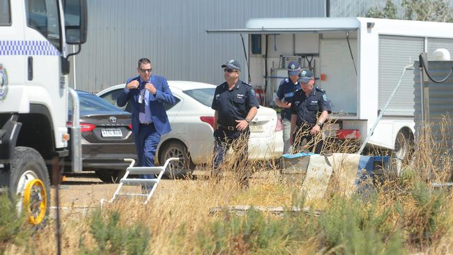 Detectives are expected to stay on the property for several days, destroying plants and processing evidence. Picture: Sam Wundke