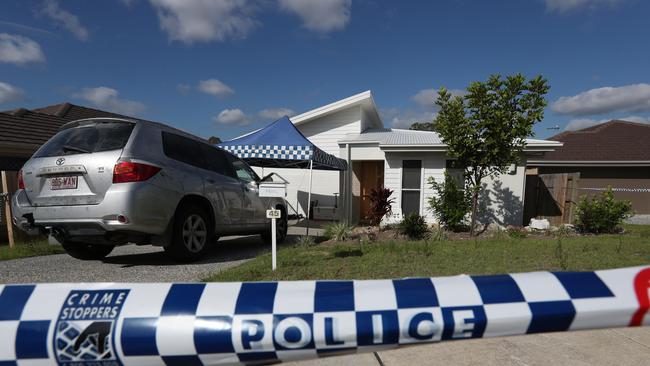 The scene domestic violence murder/suicide in Matas Drive, Pimpama. Picture by Scott Fletcher