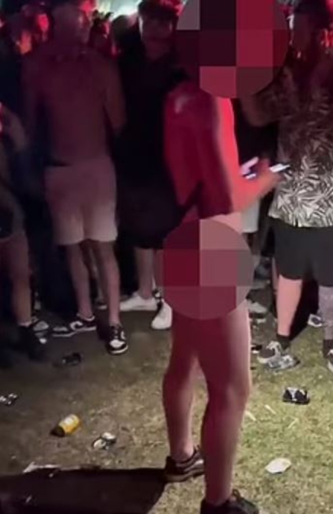 NSW Police confirmed a person attending Listen Out was charged with wilful and obscene exposure.