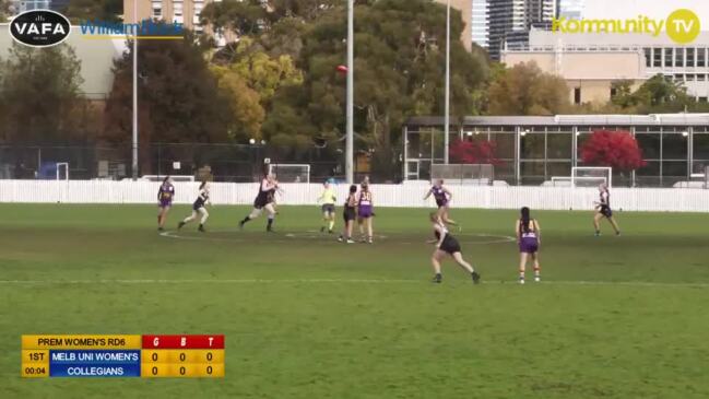 Replay: VAFA Round 6 - Melbourne University v Collegians (Women)