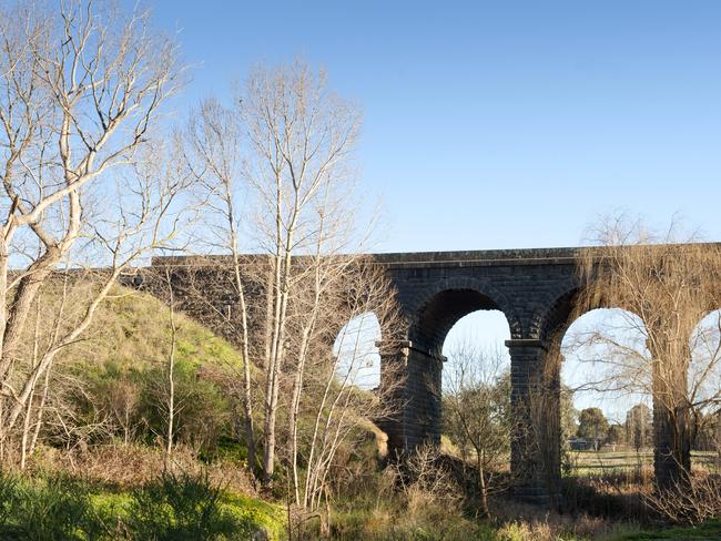 Sunbury’s historic railway viaduct bridge was built in 1859.