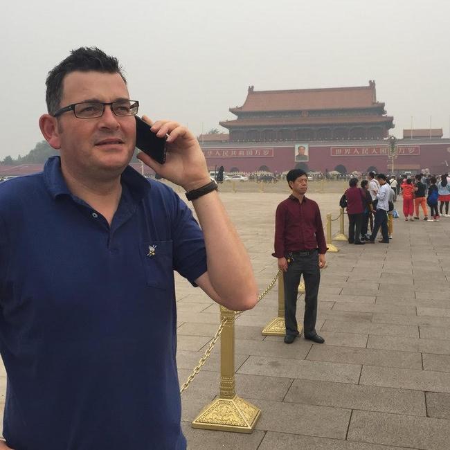 Daniel Andrews visting Beijing's Forbidden City during his official trip to China in March 2023. Picture: Supplied