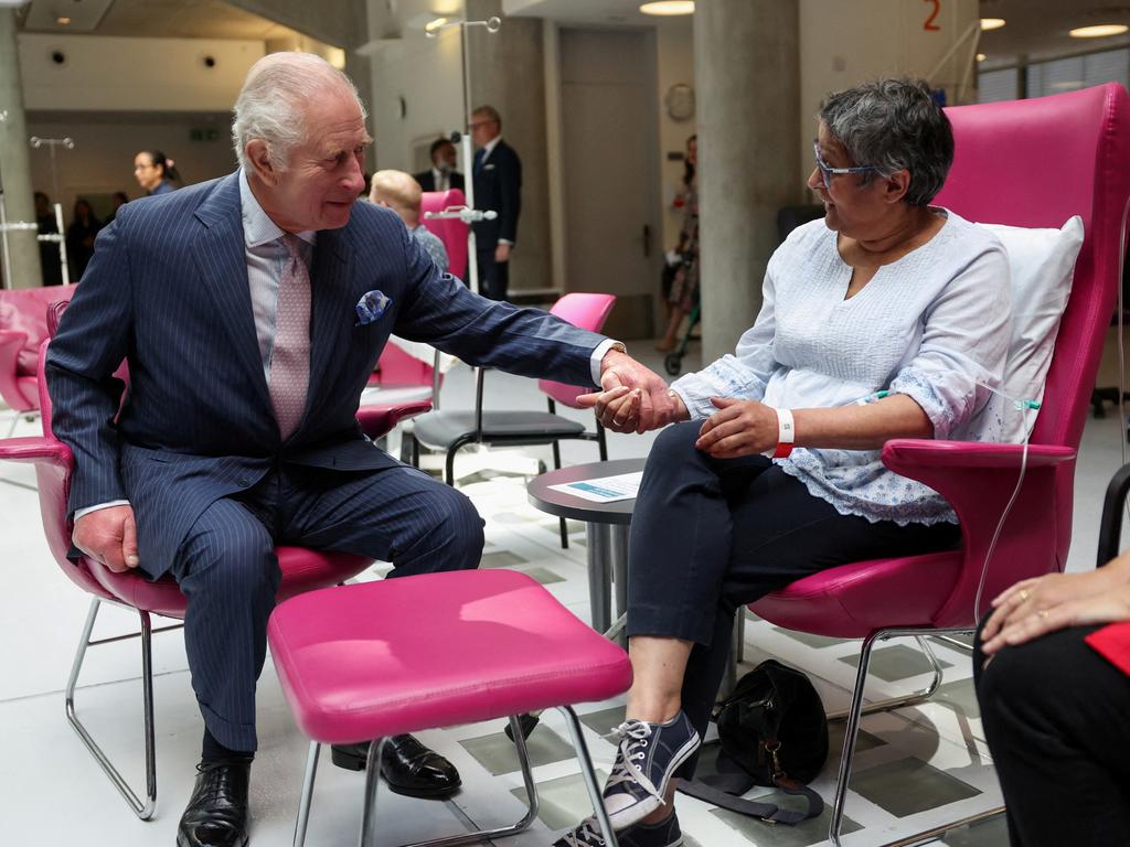 King Charles met with patients at the facility. Picture: Suzanne Plunkett – WPA Pool/Getty Images