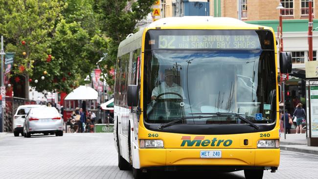 Generic pictures of Metro bus in Hobart. Picture Nikki Davis-Jones