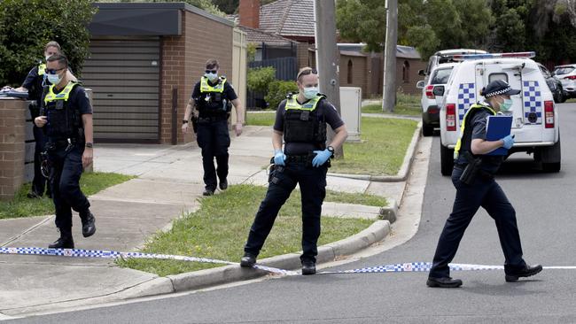 Neighbours were shocked to find their street flooded with police. Picture: David Geraghty