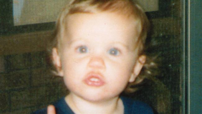 CopyPic of  Laura Folbigg who died 01 Mar 1999 at age 18mths. child crime NSW murder   mother Kathleen 35, was found guilty 21/5/03 of murdering three of her four children, guilty of the manslaughter of one of her other children, and guilty of inflicting gbh on another just months before his death between 1989 and 1999.