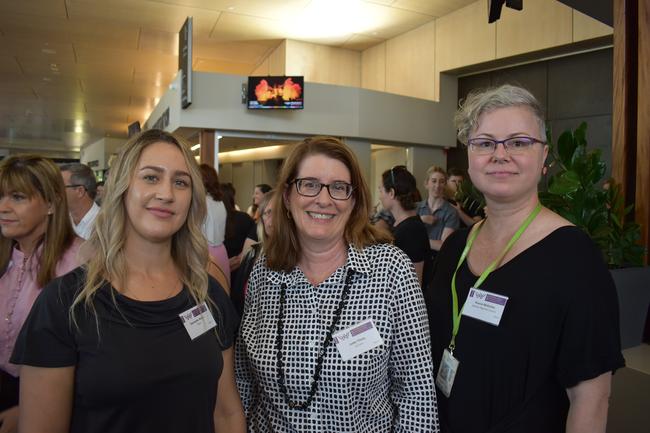 L-R: Dannalee Moyle, Jodie Tilney and Ruzica Mohorko at 2022 International Women's Day Business Lunch in Mackay. Picture: Rae Wilson