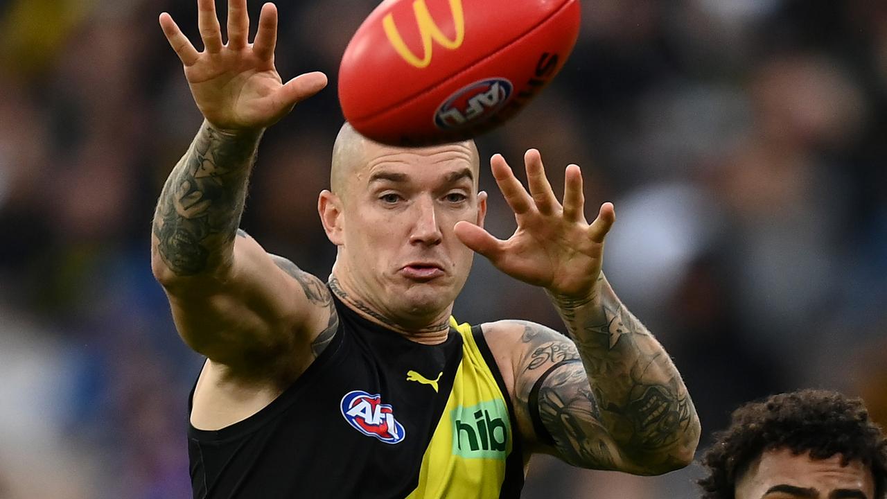 Dustin Martin is finding his best form after a break for personal reasons. Picture: Quinn Rooney/Getty Images