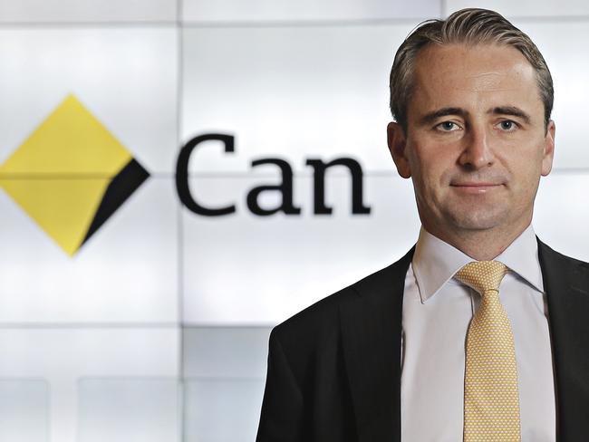 CBA Chief Exec Matt Comyn at the Commonwealth bank offices at Darling park in Sydney CBD on the 2nd of April 2020.