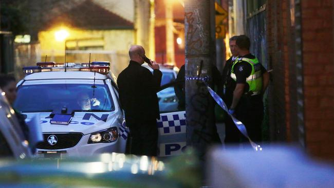 The Homicide Squad is investigating after a man’s body was found in his flat. Picture: Hamish Blair