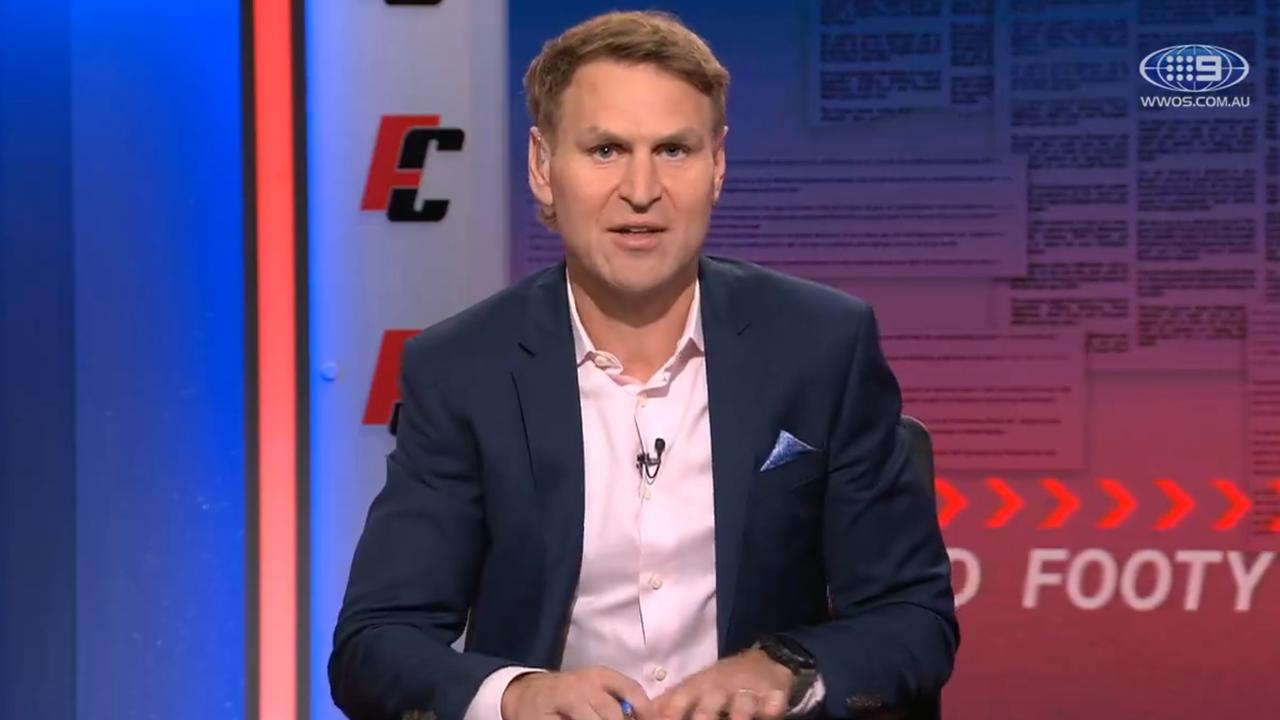 Kane Cornes on Footy Classified. Photo: Channel 9.