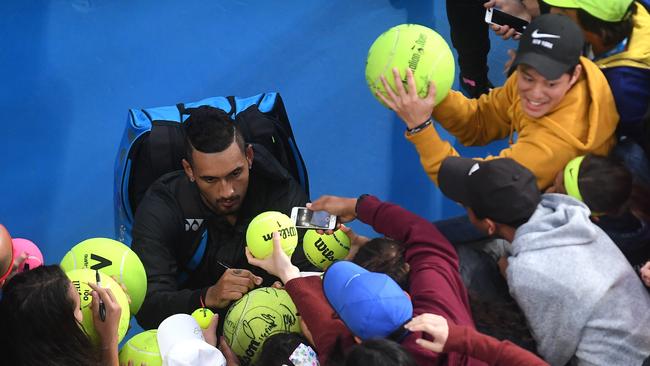 Fan favourite ... Aussie hope Nick Kyrgios. Photo: AAP