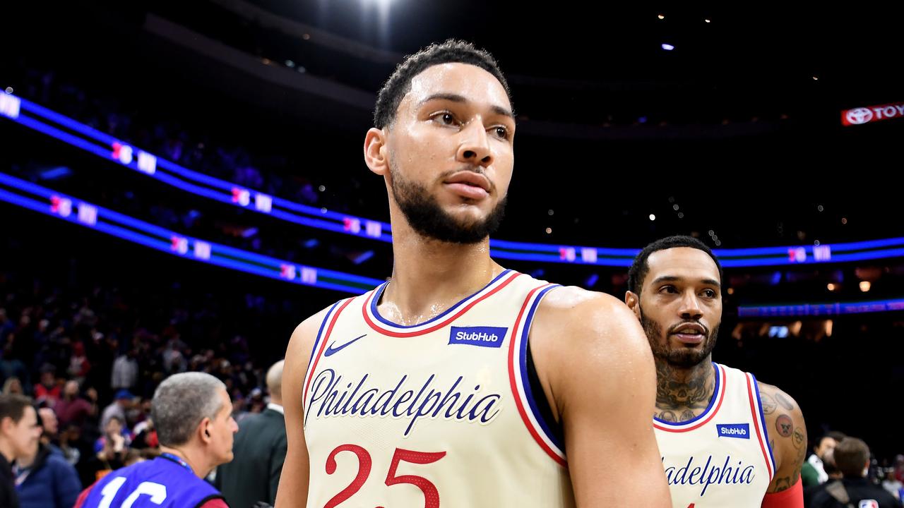 Ben Simmons of the Philadelphia 76ers. Picture: Sarah Stier/Getty Images/AFP