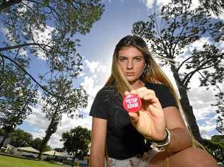 Gympie climate change protestor Shellie Joseph. Picture: Troy Jegers