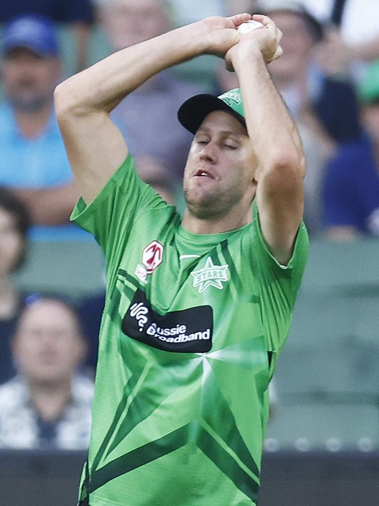 Beau Webster takes a catch. Picture: Daniel Pockett/Getty Images