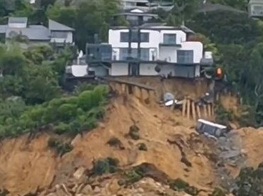 Floods have caused landslides in New Zealand. Picture: TikTok/@warriorlifestyle