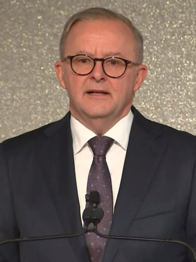 Prime Minister Anthony Albanese. Picture: Sky News