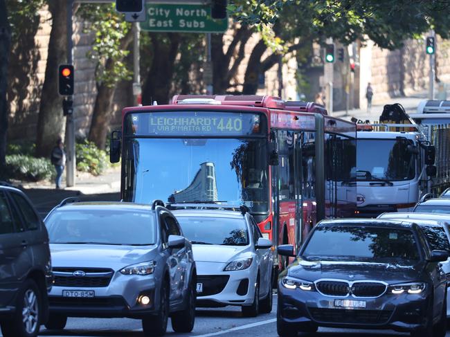 SYDNEY, AUSTRALIA - NewsWire Photos APRIL 26, 2021: Pictured are morning commuters near Central railway station in Sydney. Picture: NCA NewsWire / Dylan Coker