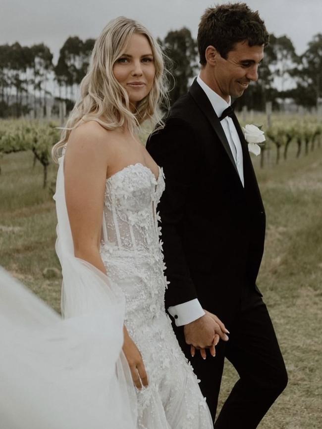 Jamie and Liv Cripps tied the knot.