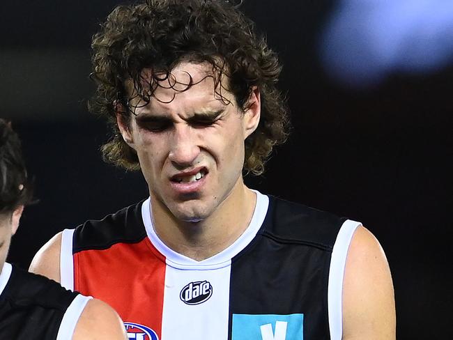 Max King has struggled with his kicking for goal in 2021. Picture: Getty Images