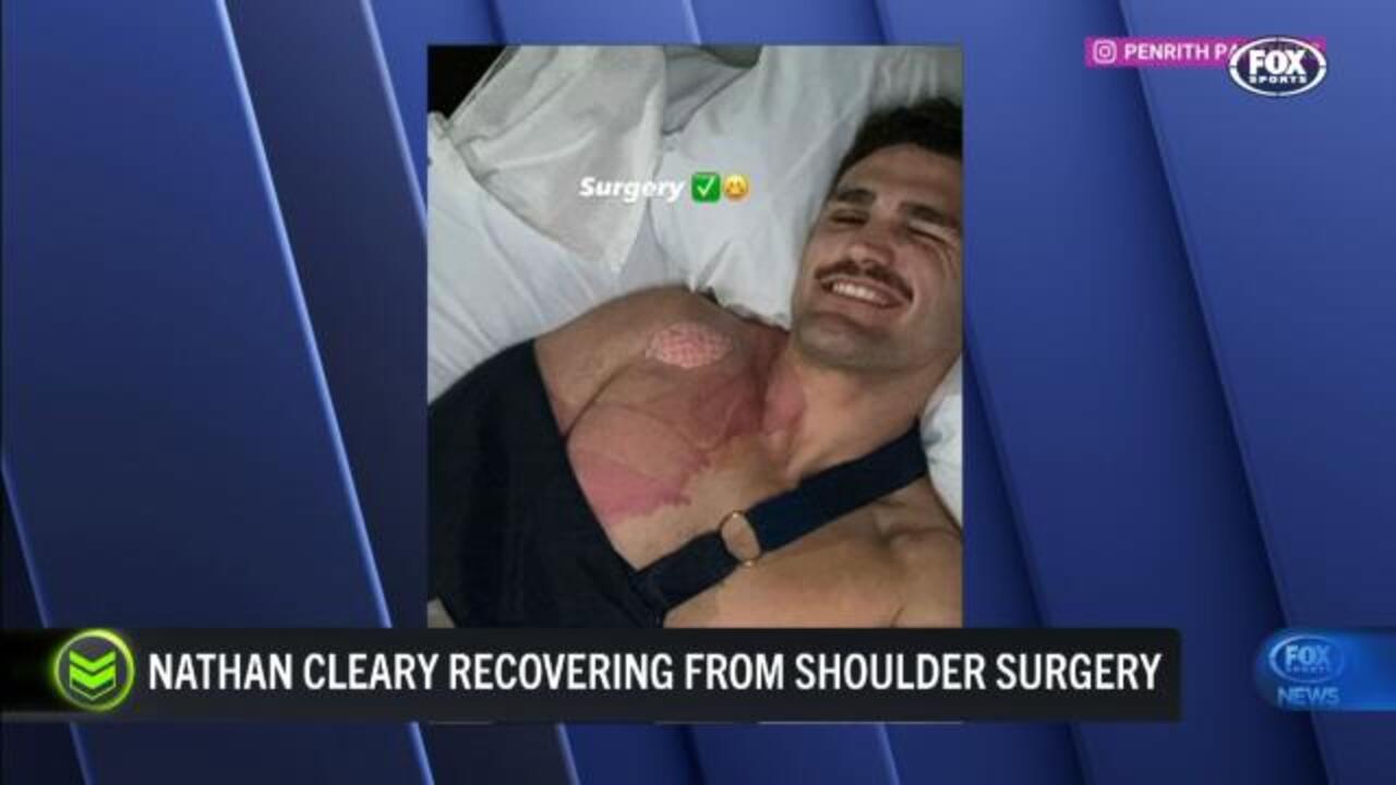 Cleary recovering from shoulder surgery